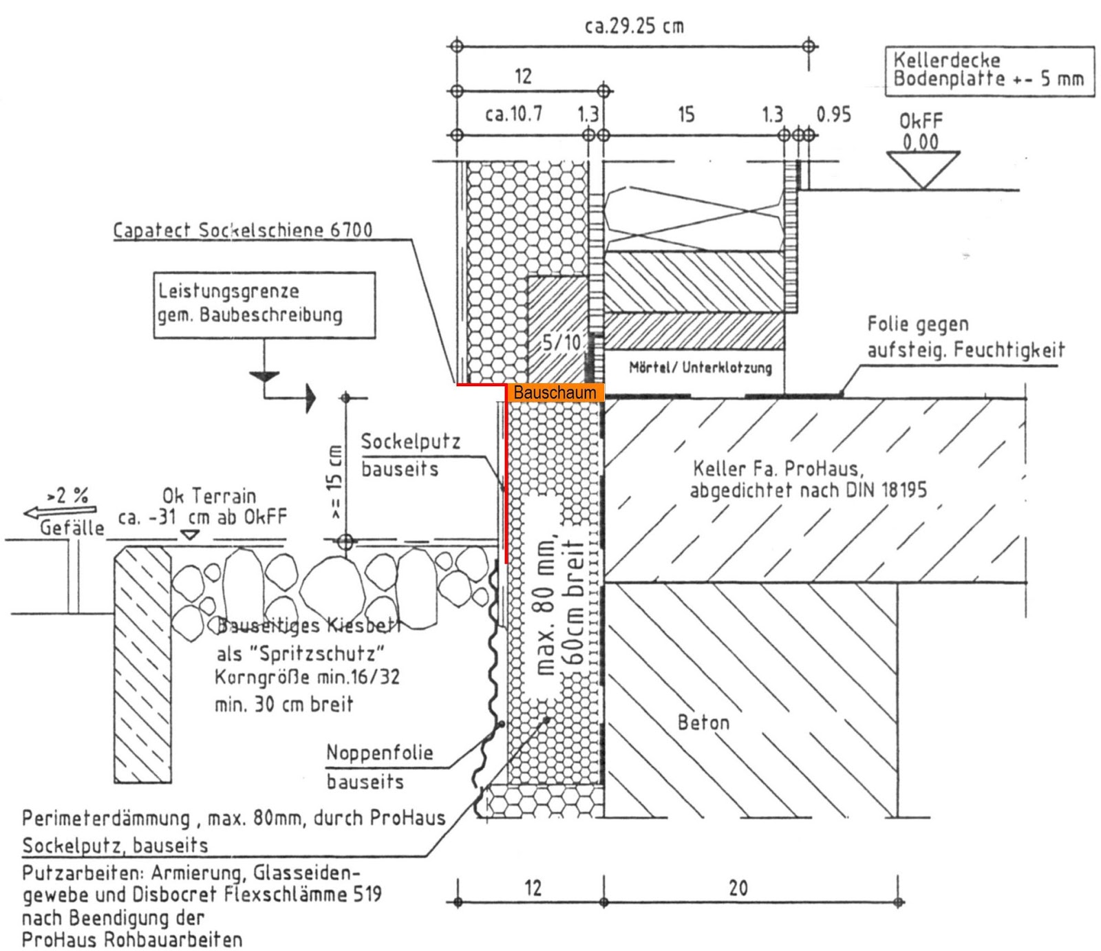 Bautagebuch Hassenroth: Sockelisolierung 3